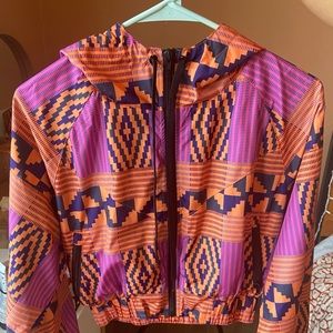 Ofuure Tumi Crop Windbreaker Jacket